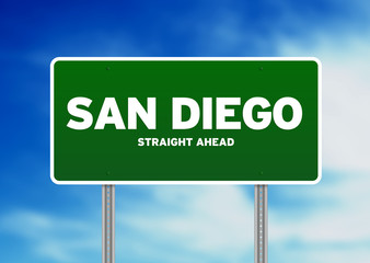 San Diego, California Highway Sign