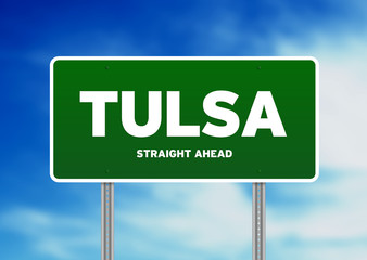 Tulsa, Oklahoma Highway  Sign
