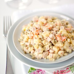 Russian party salad Olivier