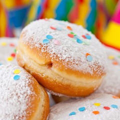 Carnival bismarck doughnuts