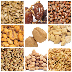 nuts collage