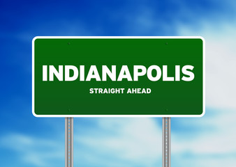Indianapolis, Indiana Highway Sign