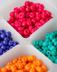 Beads in boxes