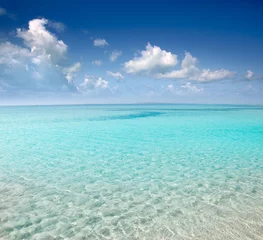 Fototapeten Strand perfekter weißer Sand türkisfarbenes Wasser © lunamarina