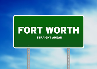 Fort Worth, Texas Highway Sign
