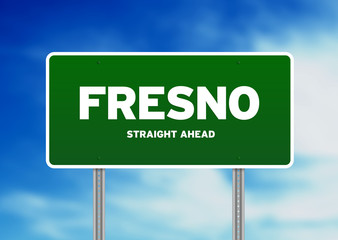 Fresno, California Highway Sign