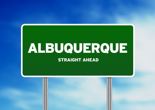 Albuquerque, New Mexico Highway Sign
