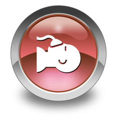 Red Glossy Pictogram 