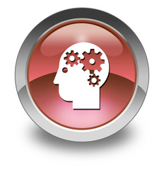 Red Glossy Pictogram 