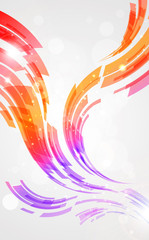 Abstract colorful wave lines background