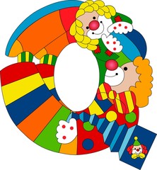 Clowns Letter Q