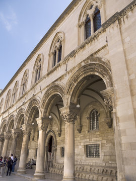 Rectors Palace In Walled City Of Dubrovnic In Croatia Europe