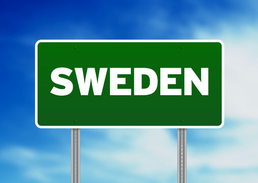 Sweden Highway Sign