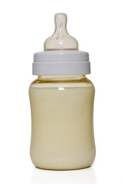 Baby botttle isolated on white