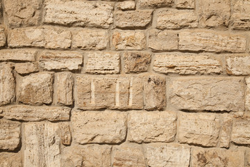 Limestone wall