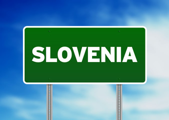 Slovenia Highway Sign