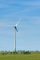 Fototapeta premium Green energy windmill generators ecology countryside