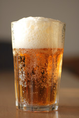 beer in the glass