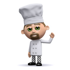 3d Chef waves a welcome to you