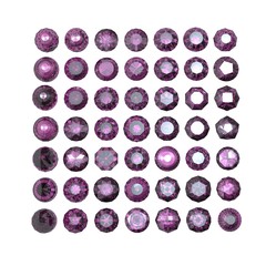 Round gemstonet isolated on white background