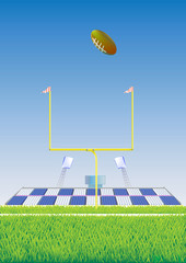 American football goalpost.