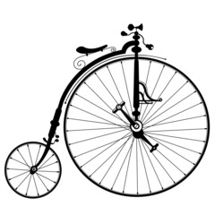 old bicycle drawing - 33835810