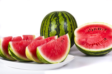 Melone auf Teller
