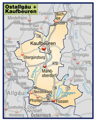 Landkreise Ostallgäu + Kaufbeuren Variante 7