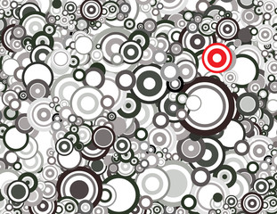 Black and white circles