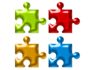 Obraz premium puzzle illustration