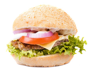 hamburger isolated