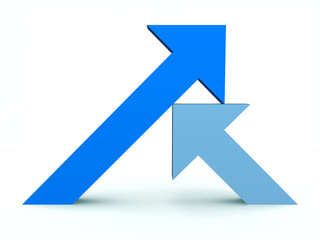 支えて伸ばす矢印