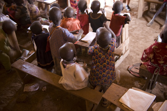 Masai Children At School
