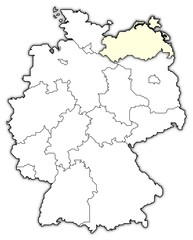 Political map of Germany