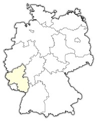 Political map of Germany