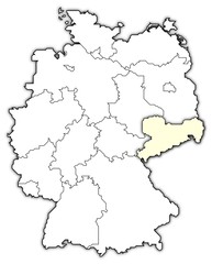 Political map of Germany