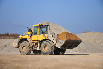 Obraz premium excavator at the construction site