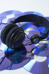 CDs and Headphone