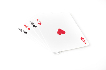 A set of playing cards