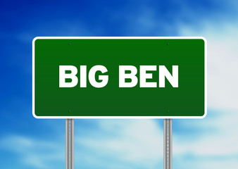 Big Ben Highway Sign