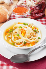 Vegetable noodle soup