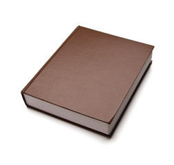 Closeup of book isolated on white background