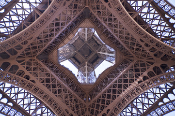 La Tour Eiffel vue de dessous - Paris