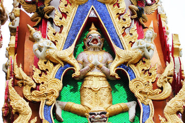 Naklejka premium Seekan temple in Bangkok, Thailand.