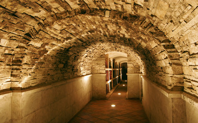 traditional wine cellar