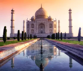 Papier Peint photo Lavable Inde Taj Mahal à Agra