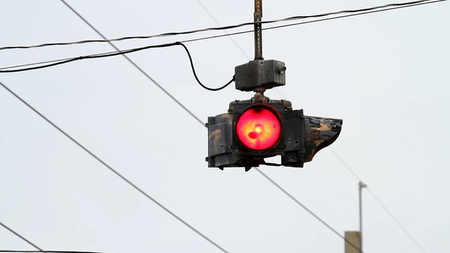 Blinking traffic light