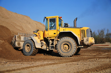 Obraz premium koparka na budowie