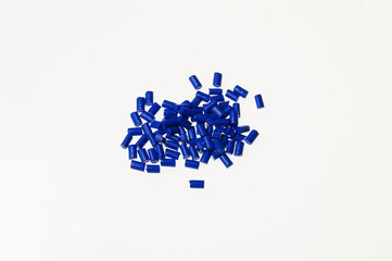 Kunststoffgranulat Blau