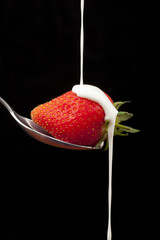 Strawberries and cream.